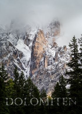 Majestic Rugged Dolomites Mountain Range