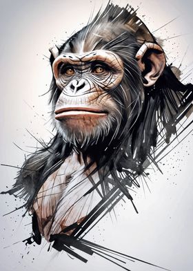 Chimpanzee Portrait