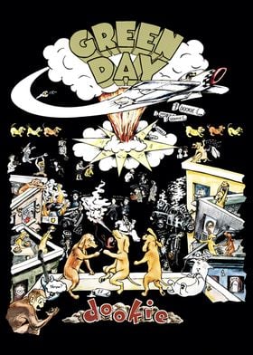 Green Day Dookie Album Cover