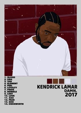 Kendrick Lamar DAMN. Album Cover