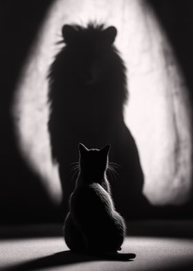 Cat and Lion Shadow