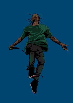 Travis Scott Illustration