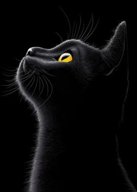 Black Cat Portrait