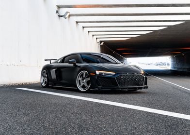 Black Audi R8 Underpass