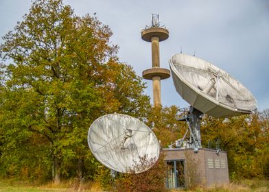 Satellite Dishes and Tower