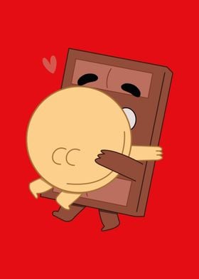 The Cutest Hug in Town Pancake and Choco Valentines Day Love