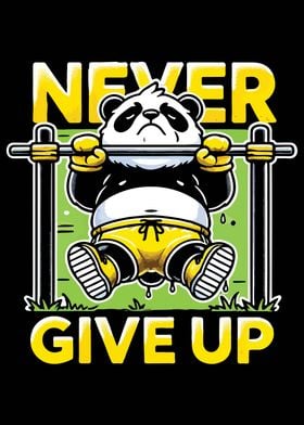 Never Give Up - Panda Workout Motivation