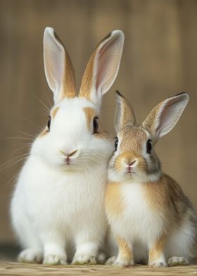 Two Cute Bunnies