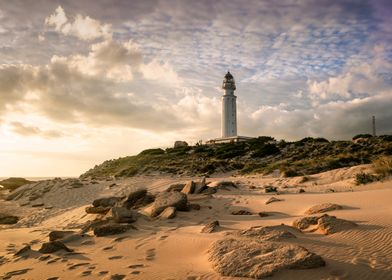 Lighthouse on Caños de Meca, Cádiz, Andalucía, España