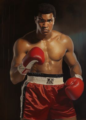 Muhammad Ali Boxing Portrait