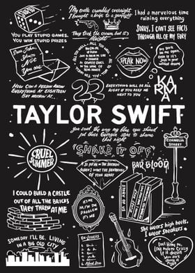 Taylor Swift Lyrics Art