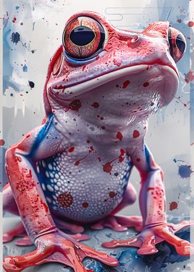 Red and Blue Frog