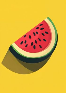 Watermelon Slice Illustration