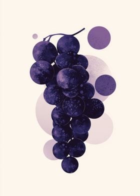 Purple Grapes Watercolor