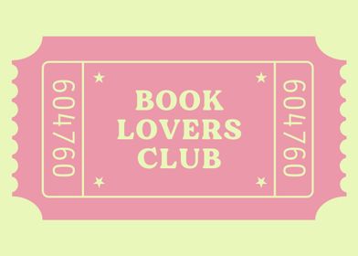 Book Lovers Club Ticket