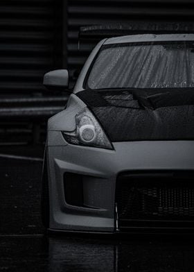 Nissan 370Z in the Rain