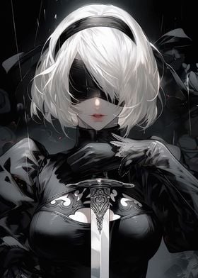 2B Nier Automata Art