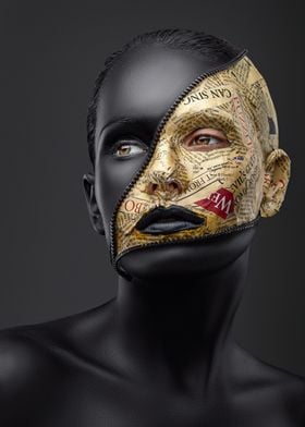 Face with Zipper and Newspaper