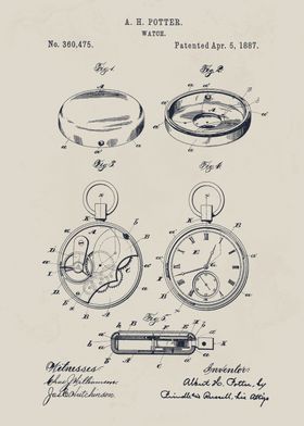 Watch Patent Illustration