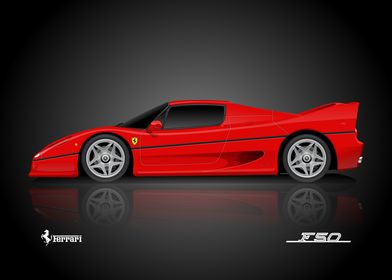 Ferrari F50 Automotive Print