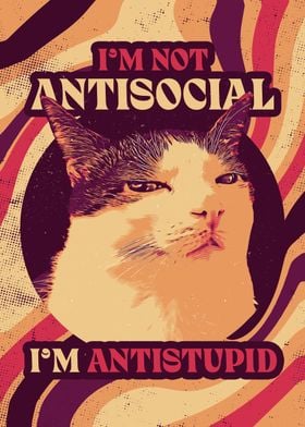 Cat Anti-Stupid Retro