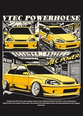 Honda Civic EK9 VTEC Powerhouse