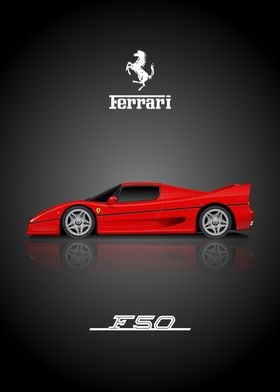 Ferrari F50 Automotive Print