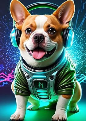 French Bulldog DJ