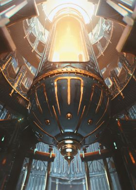 Golden Futuristic Chamber