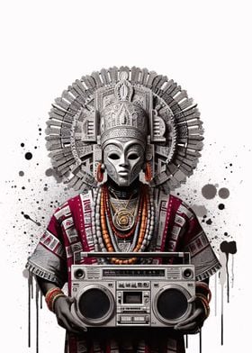 African King with Boombox