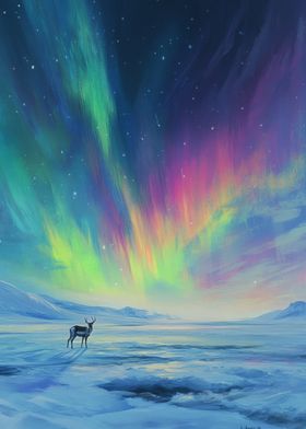 Northern Lights Landscape