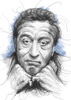 Robert De Niro in Scribble art