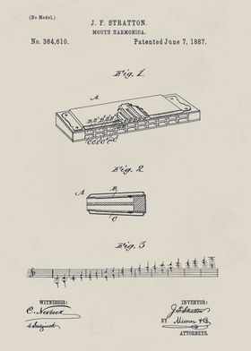 Harmonica Instrument Patent