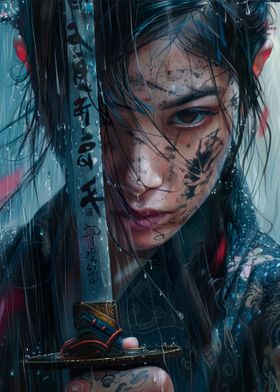 Rain-Soaked Samurai