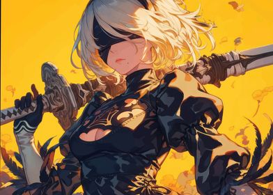 2B Nier Automata Artwork