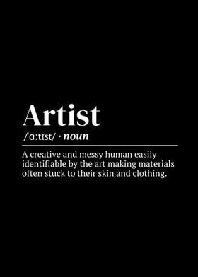 Artist Definition Print