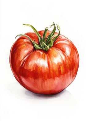 Watercolor Tomato