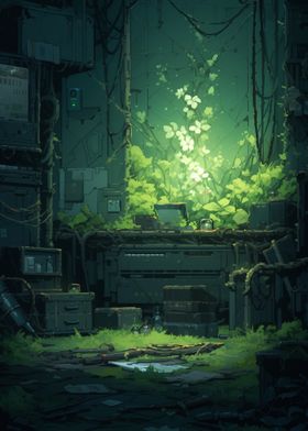 Overgrown Tech Room