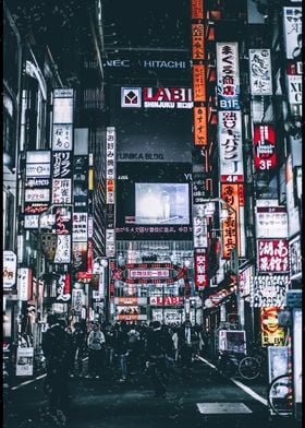 Tokyo Street at Night