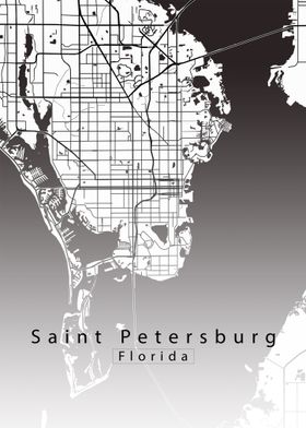 St. Petersburg Florida Map