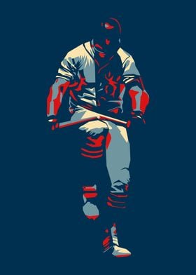 Baseball Player Silhouette