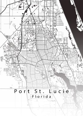 Port St. Lucie Florida Map