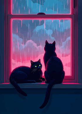 Rainy Day Cats