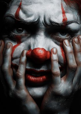 Creepy Clown Portrait