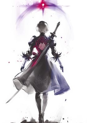 2B Nier Automata Artwork