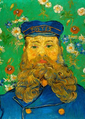 Postman Portrait by Van Gogh