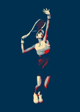 Tennis Player Silhouette