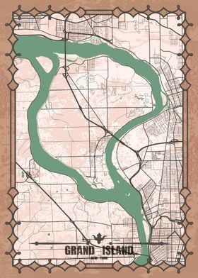 Grand Island, New York Map