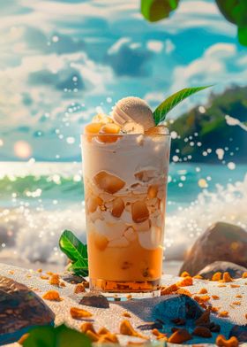 Iced Coffee Beach Drink