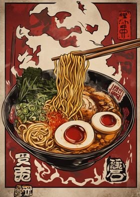 Ramen Noodle Poster